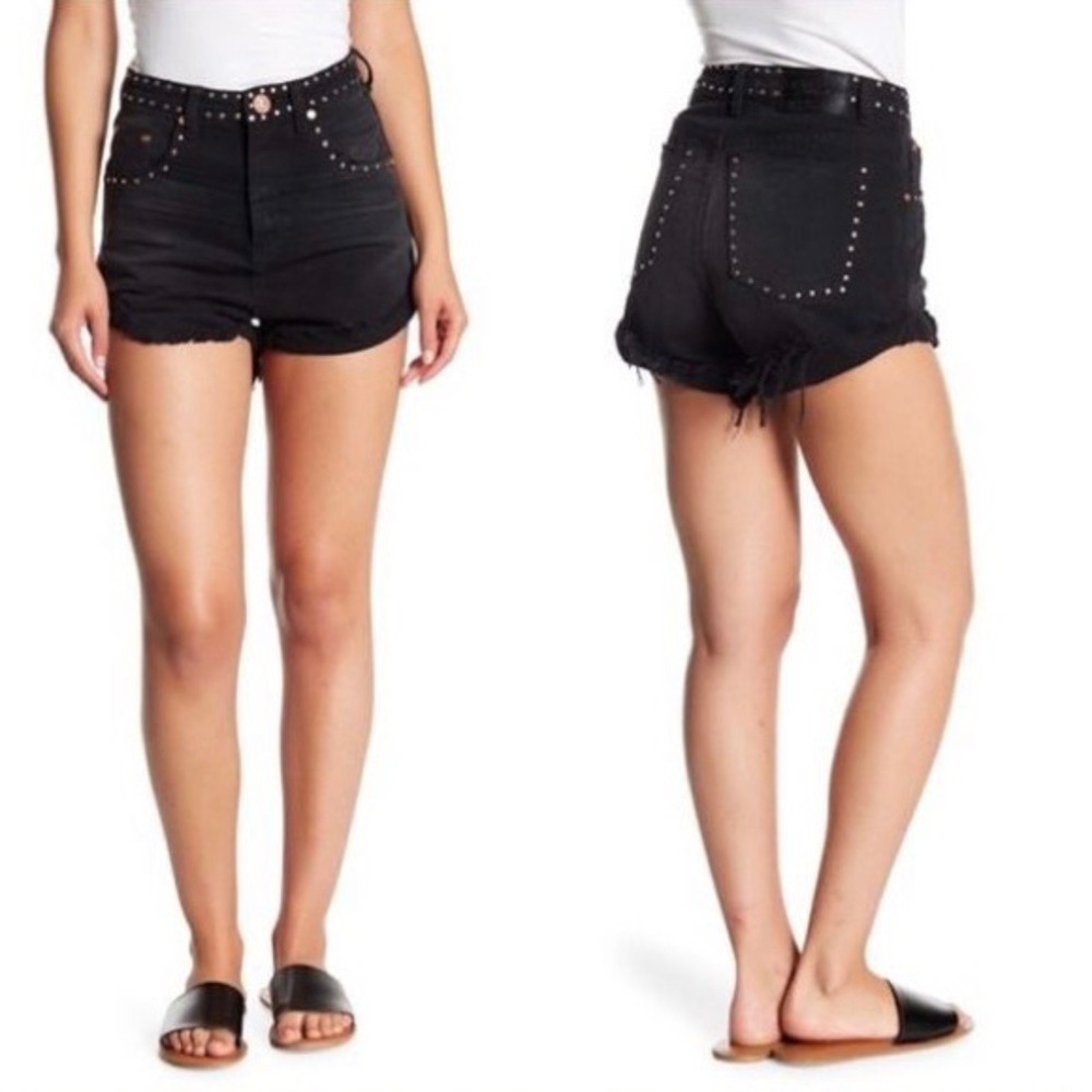 NWT One Teaspoon 32 Black Oak High Waist Bandit